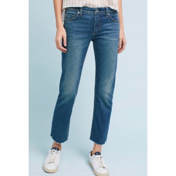 Pilcro Midrise Slim Straight Jeans 